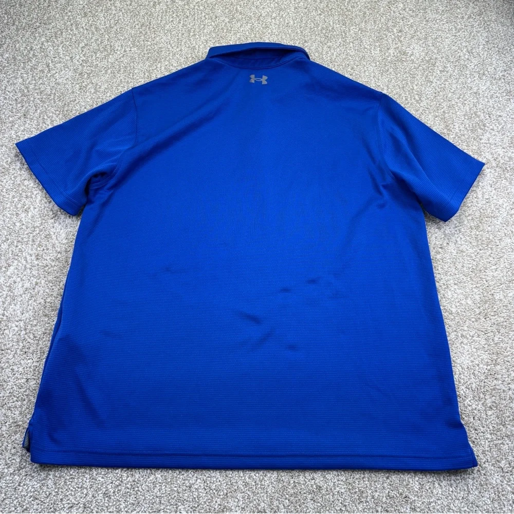 Under Armour Men's Performance Blue Polo Shirt Short Sleeve - Picture 5 of 14